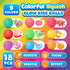 18 Pack Squishy Stress Balls Fidget Toys: Mini Stress Balls for Kids and Adults, Soft Dough Ball Squishy Fidget Toy