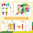 9 1 1 Hammering 1-3, harvest,1 in Montessori Toys for Year Old, Wooden Pounding Toy Game with Xylophone for Toddlers