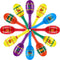 Hungdao Wooden Maracas for Boys and Girls, 12 Pcs Mini Noisemakers for Cinco De Mayo Fiesta Party Favors Supplies