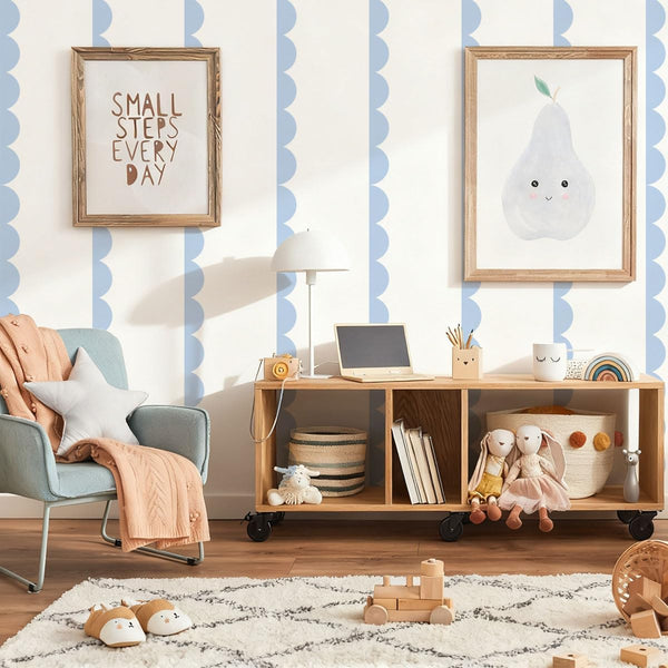 Scallop Border Wall StickerDoor Edge Scallop Decorative Art StickersScallop Peel and Stick