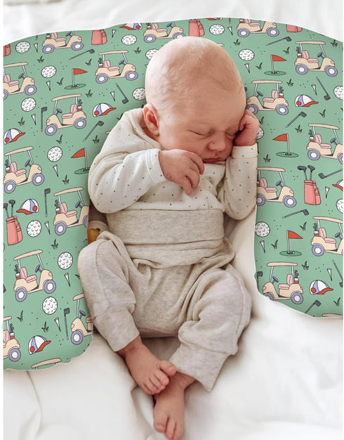 Golf Baby Nursing Pillow Covers for Boy Girl Sports Golfing Nursery Feeding Pillowcase for Breastfeeding Pillows Golf