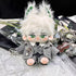 niannyyhouse 20cm Plush Doll Clothes, Coat, Shirt, Pants, Vest, Belt, Tie Accessories Suit for 8in Doll Dress Up
