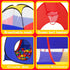 3 in 1 Kids Play Tent with Baby Ball Pit and Play Tunnel, Indoor Outdoor Playhouse for Toddlers, Best Birthday Gifts