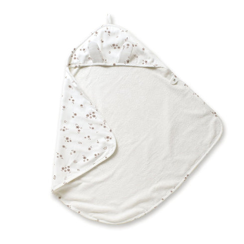 35"x35") MakeMake Organics Organic Cotton Hooded Towel Baby Toddler GOTS Certified Organic Cotton Beach Poncho Towel