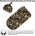 Valvphora Camo Swaddle Blankets Newborn Receiving Blanket Baby Swaddle Wrap with Hat, Hunting Soft Sleeping Clothes