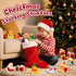 24 Pcs Christmas Rubber Ducks with a Bag, Christmas Stocking Stuffers for Kids, Santa Duckies for Xmas Party Favors