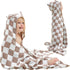 Ultra-Soft Muslin Toddler Hooded Towel - 55 x 28 Inches, Ideal for