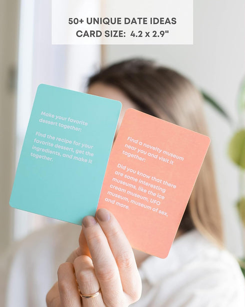 Fun Date Ideas - 50+ Cards with Activities for Date Night, Perfect Couples Gifts for Any Occasion