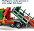 15 Inch 6 3-7 Friction Powered Timber Truck Toy with Loading Crane, Wooden Logs & Lights/Sounds - Play Vehicle Gift