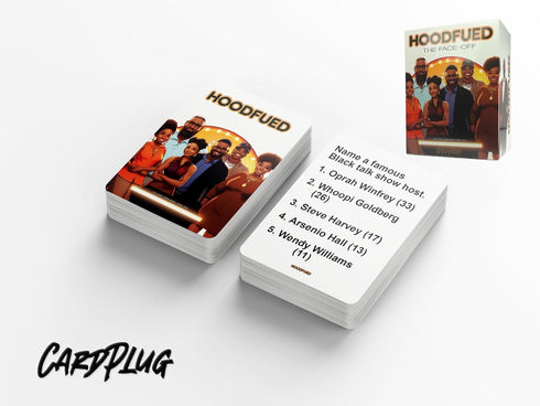 HoodFued: The Ultimate Family Trivia Card Game - Culture-Centric Game for Friends and Family Fun
