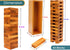 BSIRI Wooden Tumbling Tower Family Game for Senior and Adult and Classic Stacking Party Block for Challenging Your