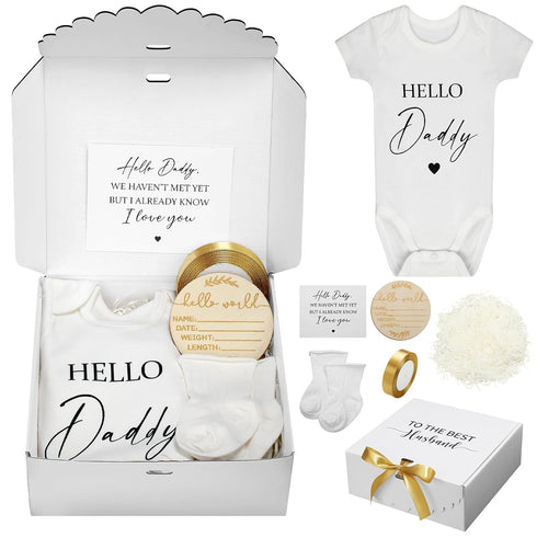 Shyyween 7 Pcs Pregnancy Announcements for Hushund Surprise Baby Announcement Gifts Set Include