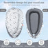 TEEAOE 024 Tummy Baby Lounger for Newborn Months, Portable Infant Seat with Ergonomic Support, Breathable Cotton Baby