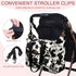 Mommy Pritent Diaper Tote - Baby Bag with Pacifier Case, Shoulder Straps, Stroller Clips, Waterproof Large Maternity