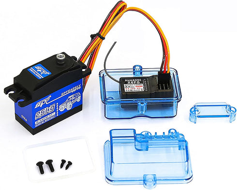 LICHIFIT ESC Receiver Box Protective Case Cover, Transparent Waterproof Sealed Box for Huanqi 727 Slash RC Boat Model