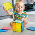 Gemmicc 12 Piece Jumbo Magnetic Building Tiles for Kids - Large STEM Blocks