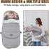 LAT Baby Warm Bunting Bag Universal,Extended and Removable,Stroller Sleeping Bag Cold Weather,Waterproof Toddler