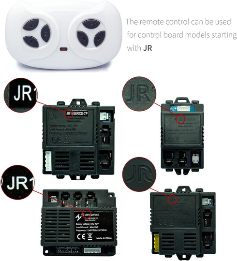 2.4ghz Bluetooth Remote Control for Kids Electric Vehicle Truck, Remote Controller for Ride On Car for Toddlers