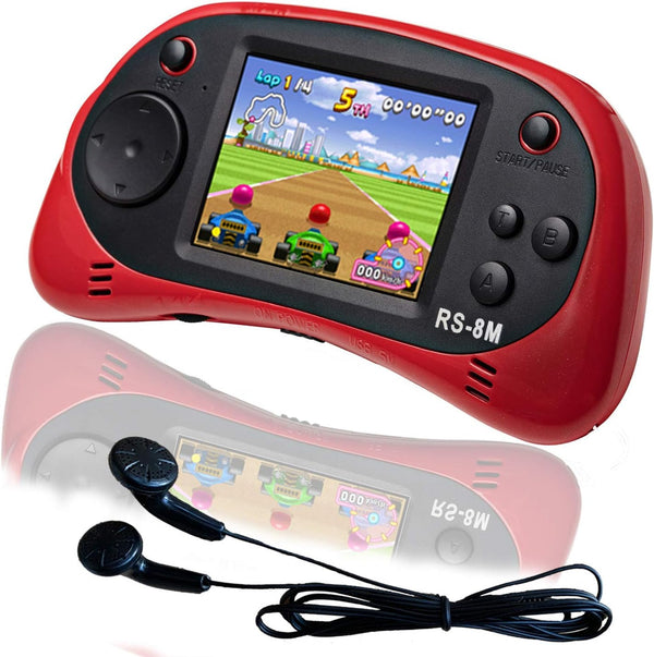 EASEGMER 16 Bit Kids Handheld Games, Built-in 220 HD Video Games, Portable Game Player for Ages 3-10