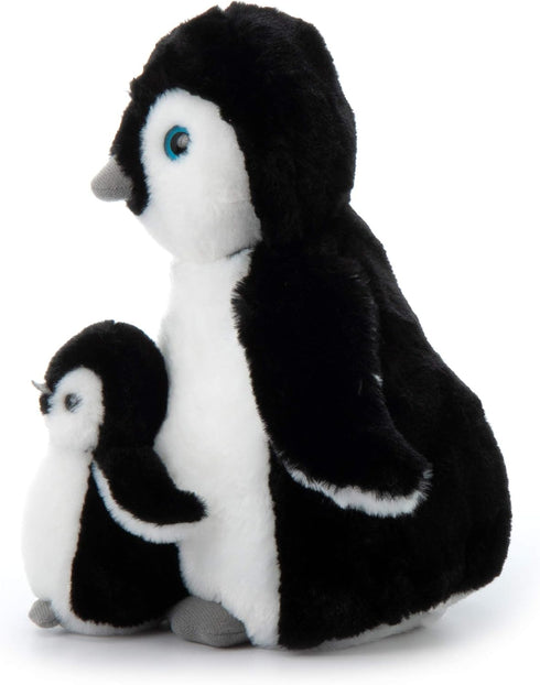 The Petting Zoo Softee Penguin Stuffed Animals, Mom and Baby, 12 inches, Gifts for Kids