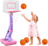 SUPER JOY Adjustable Toddler Basketball Hoop for Kids 1-3, Portable Indoor Outdoor Basketball Goal for Boys Girls
