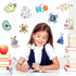 200PCS Science Stickers for Chemistry, Biology, Physics, Great for Students, Teachers, and Laboratory Decor