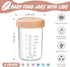 12 Pack 8 Oz 100% DRKIO Glass Baby Food Storage Containers - Baby Food Jars with Lids Baby Food Maker Microwave
