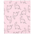 Carter's Soft Pink Dinosaur Princess Fitted Crib Sheet
