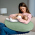 Hooyax Muslin Nursing Pillow Cover, Soft Breathable Feeding Slipcover for Breastfeeding Moms, Stretchy Removable Infant