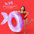 6 Pcs Kids Inflatable Swimming Ring, Mermaid Pool Float for Boys and Girls, Summer Outdoor Beach Party Supplies, 3