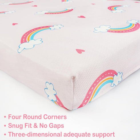 38" 26" Pack Pack Viviland Crib Mattress, X N Play Toddler Mattress Premium Soft Foam Portable for and Play Topper