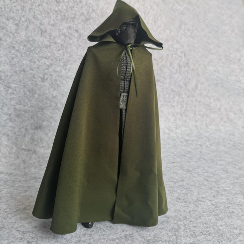 1:6 Scale Medieval Knights Soldier Cloak Gown, Hooded Cape for 12" Phicen TBLeague Action Figure Clothes