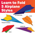 80 6+) Creativity for Kids Stunt Squadron Fold & Launch Paper Airplanes: Create Paper Airplanes, STEM Science Kit
