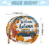 YETTASBIN Autumn Pumpkin Portable Pacifier Holder Case with Metal Hook Buckle & Zipper for Diaper Bag and Stroller
