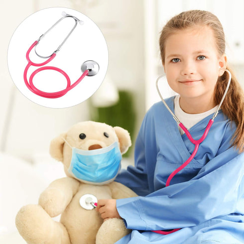 meekoo 2 Pack Kids Stethoscope Toy, Real Working Nursing Cosplay for Kids Role Play Girls Boys