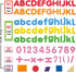 192 Pcs Magnetic Letters and Numbers Foam Set, 9 Color Alphabet Magnets Gift for Preschool Kids Educational Toy