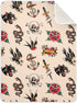 Old School Tattoo Baby Blanket Cozy Cotton Throw Blanket Warm Nursery Receiving Toddler 30" x 40