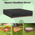 61" L61" W8" Kasla Sandbox Cover, Square Sandbox Cover Waterproof, Outdoor Toddler's Large Sand Box Covers for Sand