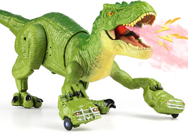 Remote Control T Rex Dinosaur Toys for Kids 3-5, 5-7, 8-12, 2.4G