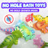 Set 12 Mold-Free Dinosaur Bath Toys - Pieces with Letters & Numbers
