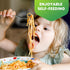 8 Pieces Kids Stainless Steel Utensils Set, 4 Forks and 4 Spoons, Cute Children Flatware with Mirror Polished