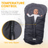 Orzbow Universal Footmuff for Stroller, Waterproof Winter Baby Bunting Bag, Black
