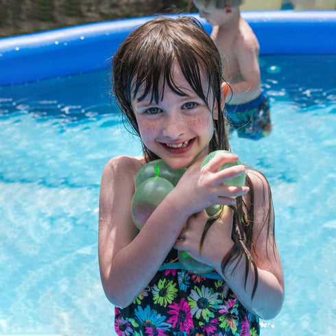 Toss Game Banner for Water Balloons - 4 Score Holes Shooter Target for Water Gun, Pool Party Supplies