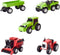 Maxx Action 5pk Farm Construction Toy Truck Set, Includes Modern Tractor, Combine, and Vintage Vehicles