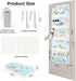Closet 5-Tier Clastyle Dinosaur Over the Door Organizer Tree Nursery Hanging Storage Organizer for Kids Clothes Diaper