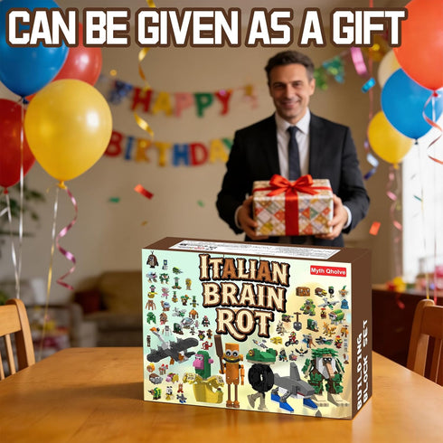 Myth Qholve 17 1 Italian Brain Rot Unique Cartoon Characters Building Blocks in Educational & Entertaining Gift Idea