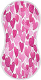Bulletgxll Pink Hearts Unisex Baby Burp Cloths Set of 4, Soft Absorbent Organic