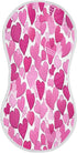 Bulletgxll Pink Hearts Unisex Baby Burp Cloths Set of 4, Soft Absorbent Organic