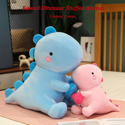 SQEQE Dinosaur Stuffed Animal - 12 Inch Loving Soft Dino Plush Toys with Heart for Valentine Day, Gift for Her
