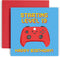Huxters Happy 19th Birthday Card for Teens - Gaming Birthday Card for Boys & Girls with Unique Video Game Design.
